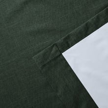 Lynden Faux Linen Blockout Concealed Tab Top Curtains (Set of 2)